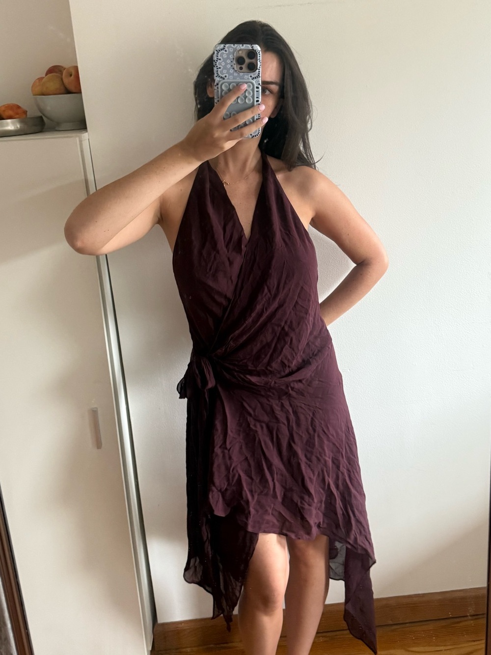 Bec & bridge Rochelle Sleeveless Halter Wrap Dress